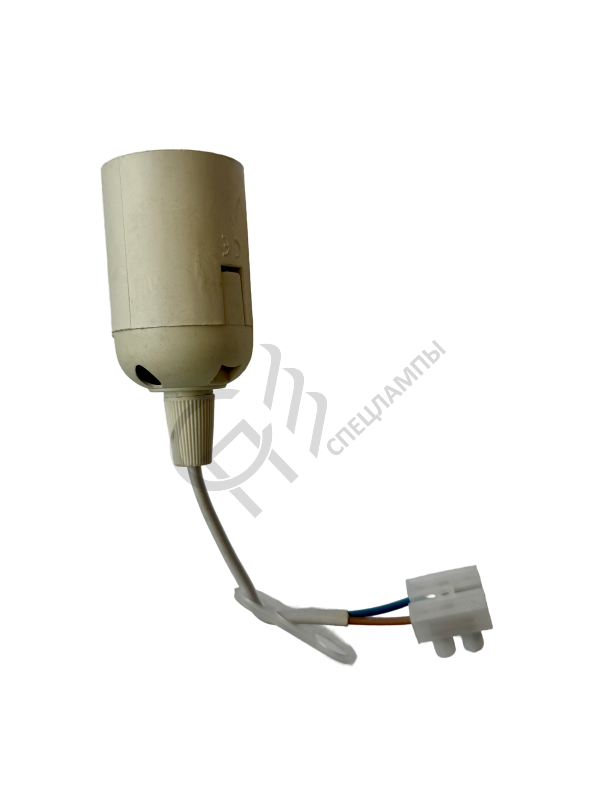 Патрон белый Е27 подвесной термопластик с клеммной колодкой