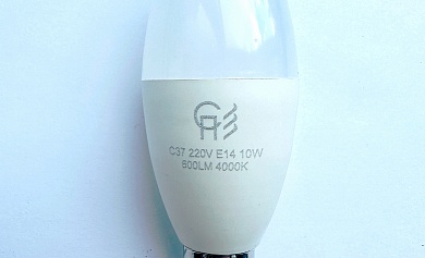 LED лампа  E14 10W 4000K 220-240V свеча
